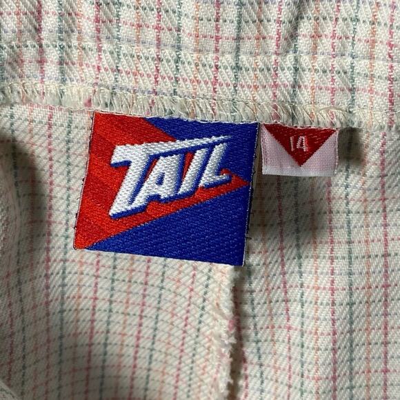 TAIL Vintage 80s Pastel Plaid Women’s Shorts size 14 - Picture 5 of 8